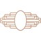 Ekena Millwork Elizabeth Wood Fretwork Prcd Ceiling Medallion, Cherry, 24"W x 12"H x 6 5/8"IW x 11 3/8"IH x 3/8"T CMWP24X12X0375EBCH - alternate 4